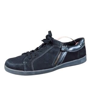 Umberto Raffini Yeva Women Casual Fashion Sneaker Size 39 Walking Black‎ Leather